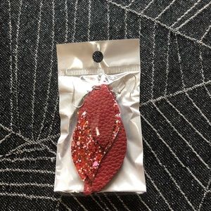 Leather earrings
